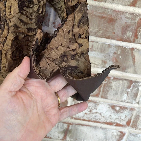 Grace Chuang New York Metallic Open Textured Cardigan Jacket Size 6 - Picture 4 of 12